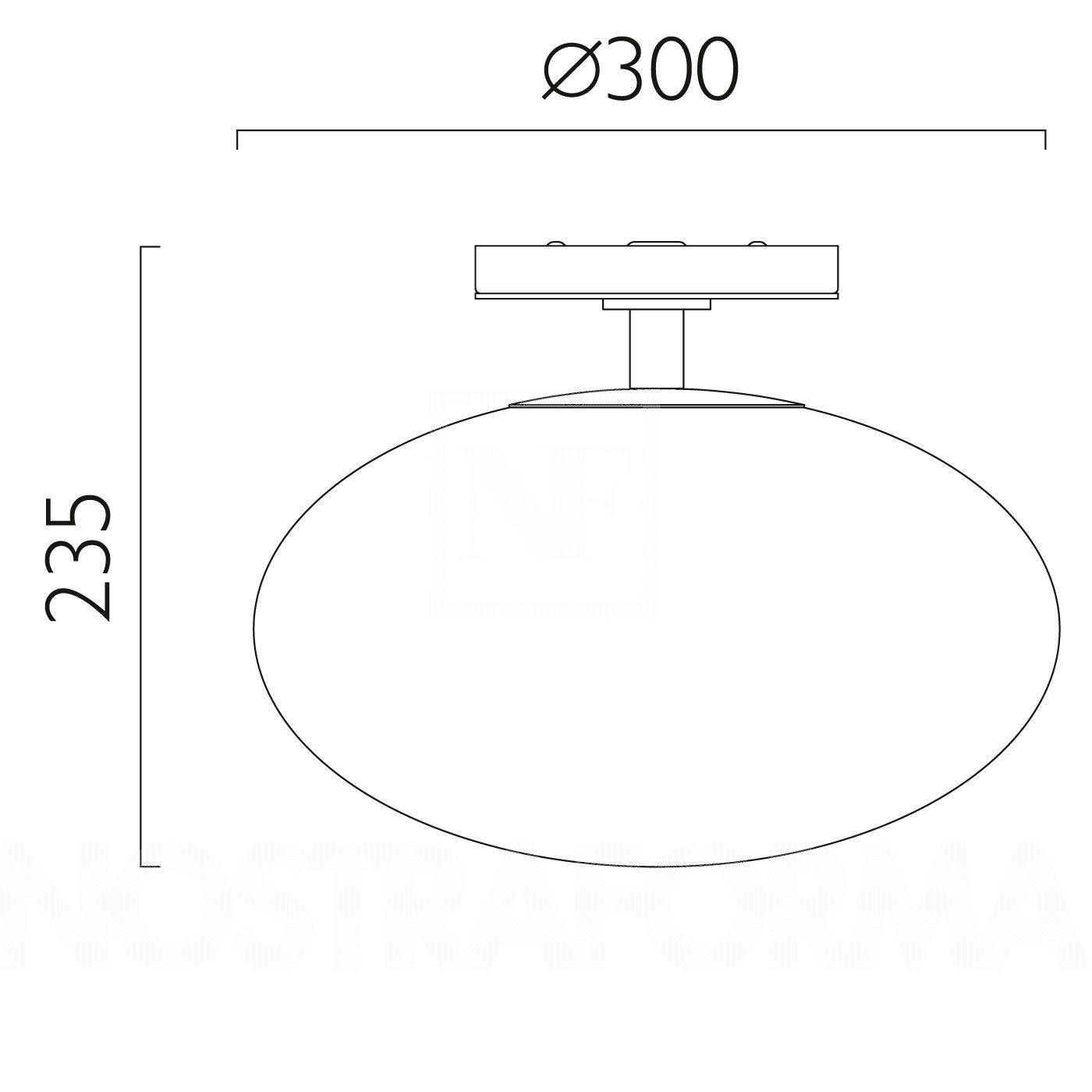 Dimensions plafonnier ZEPPO Astro by MEGALUX 33